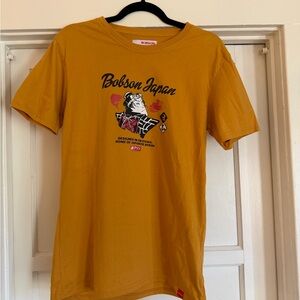 bobson japan okayama t shirt be your own label line size large 100% cotton